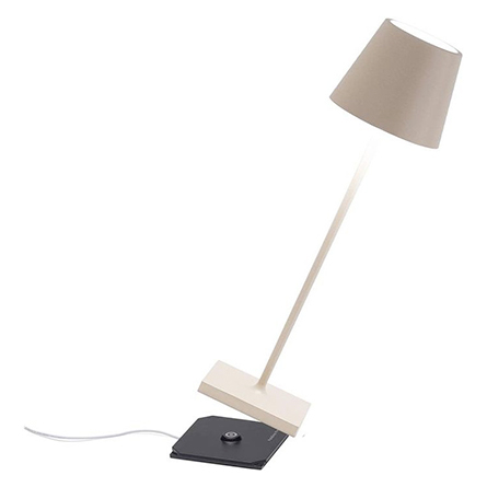 Lampada da tavolo LED a batteria - portatile Poldina Pro di Zafferano