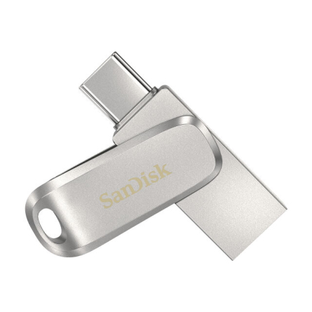 Chiavetta USB SanDisk Ultra Dual Luxe 128 GB Unità USB Type-C  150MB/s USB 3.1 Gen 1 - Argento