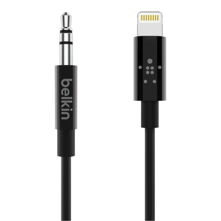 Cavo Belkin da Lightning a Jack audio 3,5mm nero lunghezza 0,9m AV10172BT03-BLK