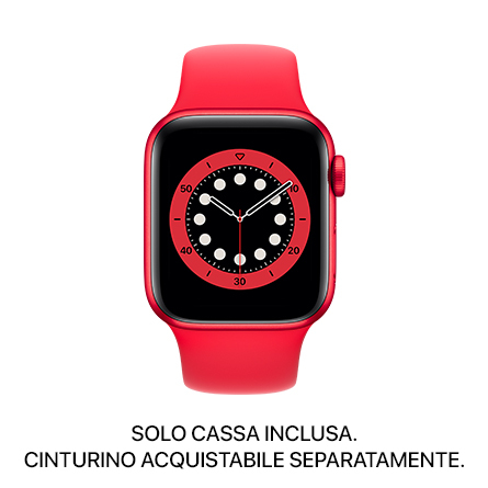 Apple Watch Series 6 GPS + Cellular 40mm alluminio (PRODUCT)RED - SOLO CASSA INCLUSA - Usato Grado A