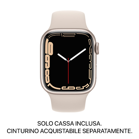 Apple Watch Series 7 GPS + Cellular 41mm alluminio galassia - SOLO CASSA INCLUSA - Usato Grado A