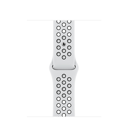 Cinturino Nike Sport platino/nero per cassa Apple Watch da 38/40/41mm - Occasione: ex esposizione