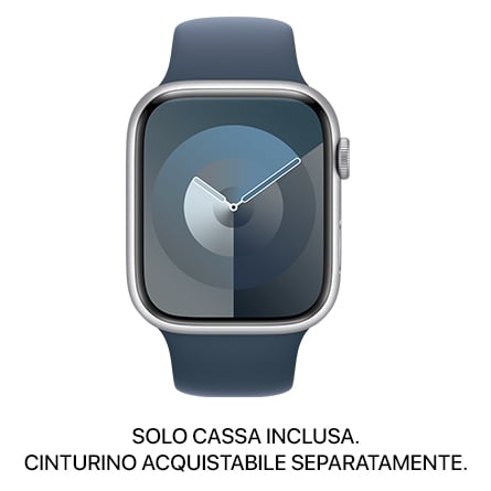 Apple Watch Series 9 GPS 45mm alluminio argento - SOLO CASSA INCLUSA - Usato Grado B