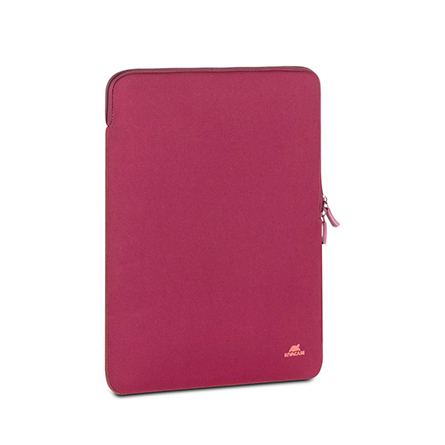 Custodia verticale antishock con zip per MacBook da 13 a 14" - Bordeaux