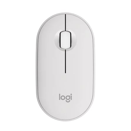 Logitech Pebble Mouse 2 M350s con pulsante personalizzabile Easy-Switch - Bianco