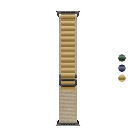 Cinturino Apple Alpine Loop per Apple Watch Ultra 49mm in titanio nero