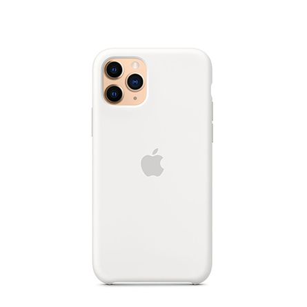 Custodia Apple in silicone per iPhone 11 Pro bianco - Occasione: scatola danneggiata
