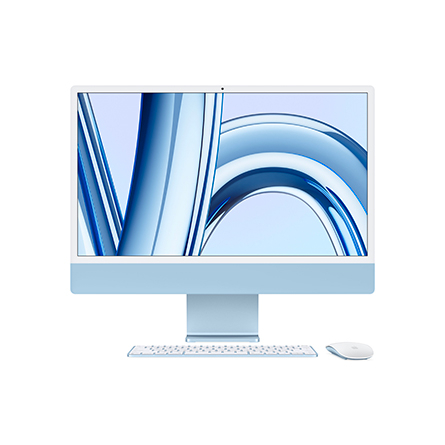 iMac Retina 4,5K 24" Chip Apple M3 / CPU 8‑core / GPU 8‑core / 8GB / 256GB SSD blu - Usato - Grado A