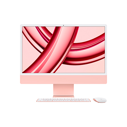 iMac Retina 4,5K 24" Chip Apple M3 / CPU 8‑core / GPU 10‑core / 8GB / 512GB SSD rosa - Usato - Grado A