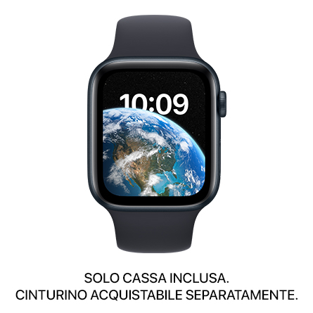 Apple Watch SE 2a gen. GPS 44mm alluminio mezzanotte - SOLO CASSA INCLUSA - Usato Grado A