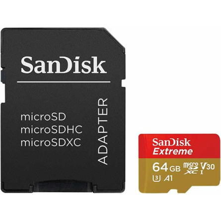 SanDisk Extreme - Scheda microSDXC UHS-I 64GB