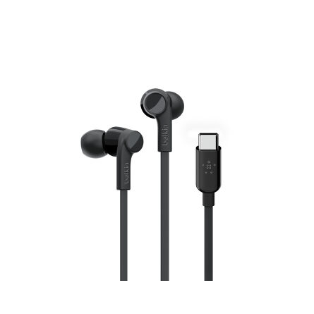 Cuffie RockStar Belkin con connettore USB-C - Nero