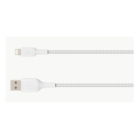 Cavo Intrecciato Da Usb-A a Lightning 0.15m - Bianco