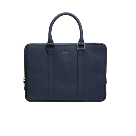 Borsa in Pelle Saffiano per MacBook Pro 13/Air (2020) - Blu