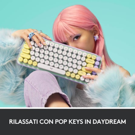 Tastiera Meccanica Wireless Pop Keys con tasti emoji personalizzabili - Daydream