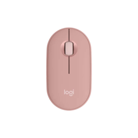 Logitech Pebble Mouse 2 M350s con pulsante personalizzabile Easy-Switch - Rosa