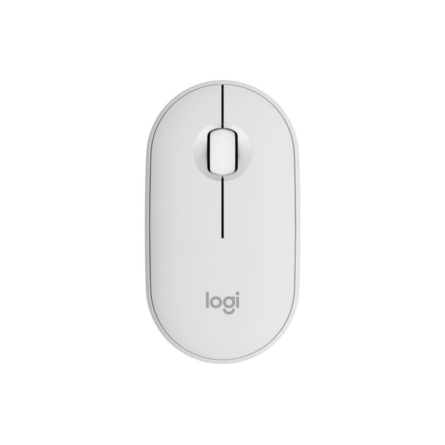 Logitech Pebble Mouse 2 M350s con pulsante personalizzabile Easy-Switch - Bianco