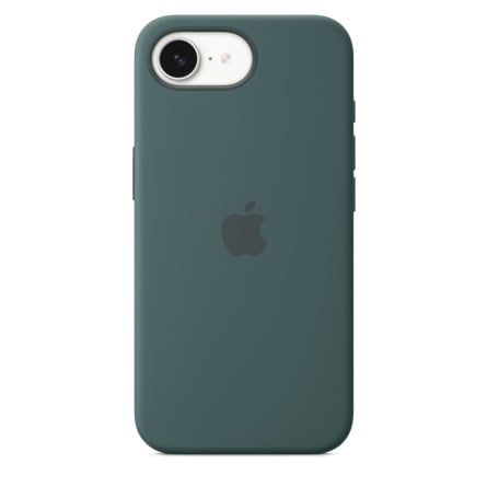 Custodia in silicone per iPhone 16e - Verde lago