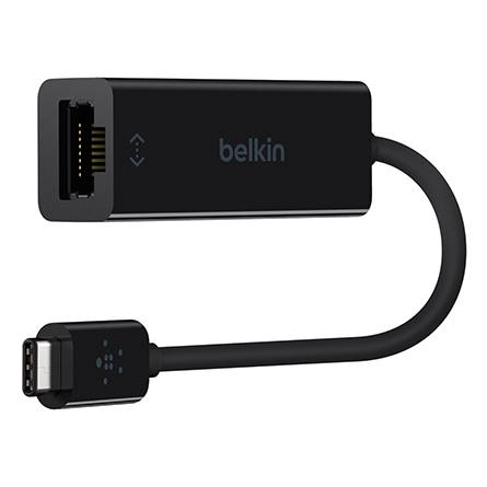 Adattatore da USB-C a Gigabit Ethernet di Belkin F2CU040BTBLK
