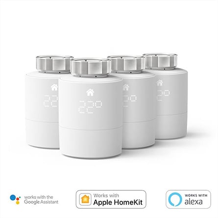 tado° − 4 teste termostatiche intelligenti per il controllo multi-stanza (accessori del kit di base)