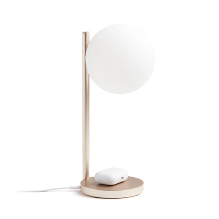 Lexon Bubble Lamp - Lampada da scrivania con caricatore wireless integrato