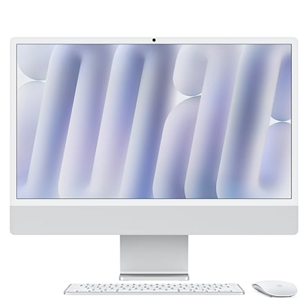 iMac Retina 4,5K 24" Chip Apple M4 / CPU 10‑core / GPU 10‑core / 16GB / SSD 256GB - Argento - Vetro nanotexture