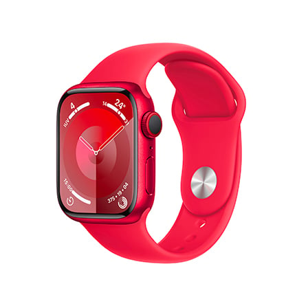 Apple Watch Series 9 GPS + Cellular 41mm alluminio (PRODUCT)RED con cinturino Sport (PRODUCT)RED - S/M