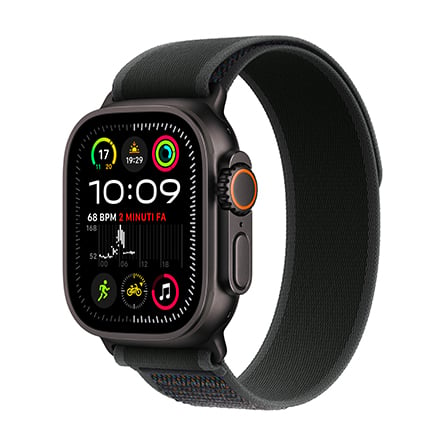 Apple Watch Ultra 2 GPS + Cellular 49mm titanio nero con cinturino Trail Loop nero - S/M