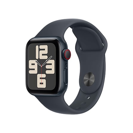 Apple Watch SE GPS + Cellular 40mm alluminio mezzanotte con cinturino Sport mezzanotte - M/L