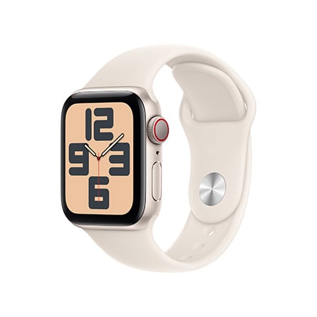 Apple Watch SE GPS + Cellular 40mm alluminio galassia con cinturino Sport galassia - S/M