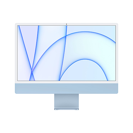 iMac Retina 4,5K 24" Chip Apple M1 / CPU 8‑core / GPU 8‑core / 8GB / 256GB SSD blu - Usato - Grado A