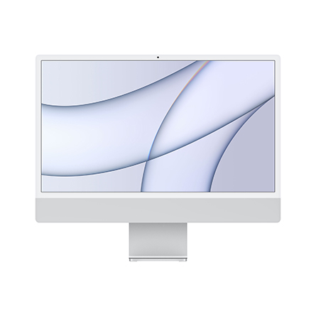 iMac 24" Chip Apple M1 / CPU 8‑core / GPU 8‑core / 16GB / SSD 2TB argento - Usato - Grado A