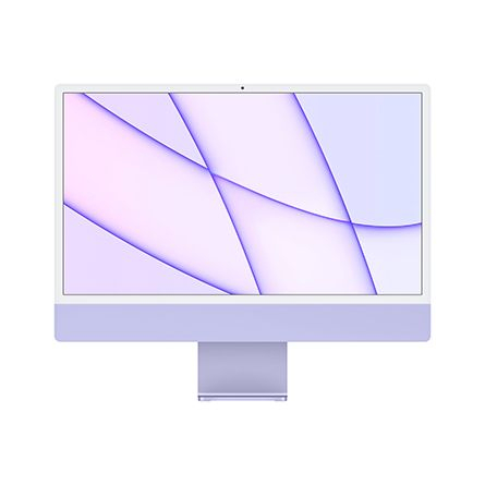 iMac Retina 4,5K 24" Chip Apple M1 / CPU 8‑core / GPU 8‑core / 8GB / 256GB SSD viola - Usato - Grado A