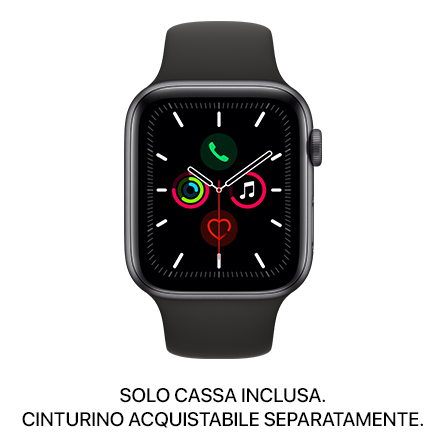 Apple Watch Series 5 GPS 44mm alluminio grigio siderale - SOLO CASSA INCLUSA - Usato Grado B