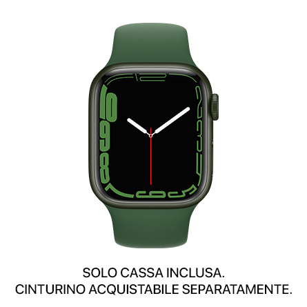 Apple Watch Series 7 GPS + Cellular 41mm alluminio verde - SOLO CASSA INCLUSA - Usato Grado B