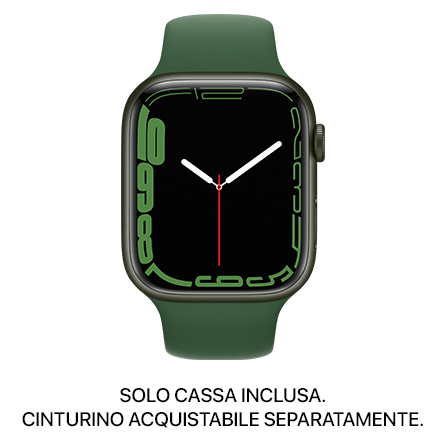 Apple Watch Series 7 GPS + Cellular 45mm alluminio verde - SOLO CASSA INCLUSA - Usato Grado A