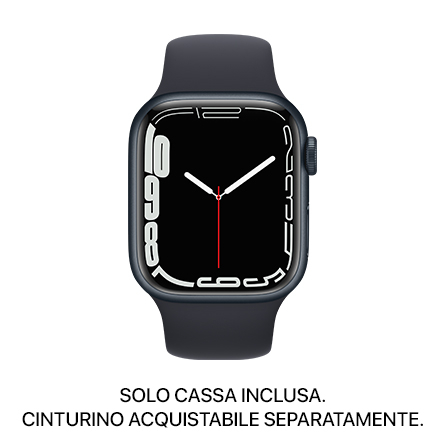 Apple Watch Series 7 GPS 41mm alluminio mezzanotte - SOLO CASSA INCLUSA - Usato Grado A