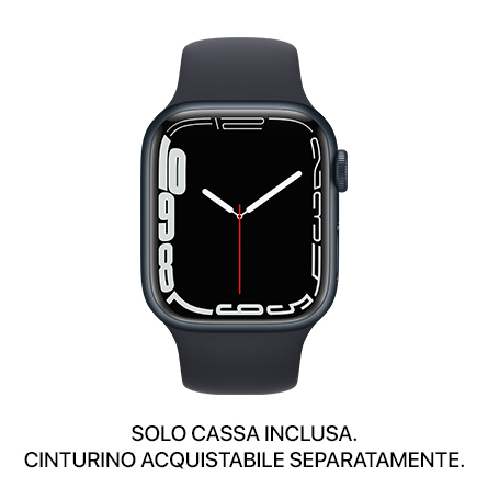 Apple Watch Series 7 GPS 41mm alluminio mezzanotte - SOLO CASSA INCLUSA - Usato Grado B