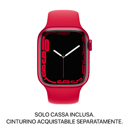 Apple Watch Series 7 GPS 41mm alluminio (PRODUCT)RED - SOLO CASSA INCLUSA - Usato Grado B