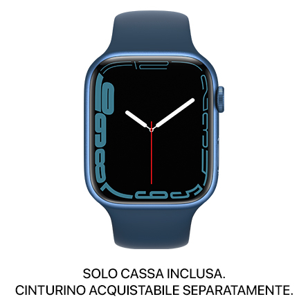 Apple Watch Series 7 GPS 45mm alluminio blu - SOLO CASSA INCLUSA - Usato Grado A