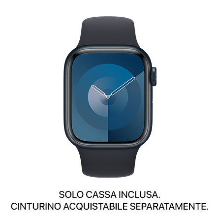 Apple Watch Series 9 GPS 41mm alluminio mezzanotte - SOLO CASSA INCLUSA - Usato Grado A