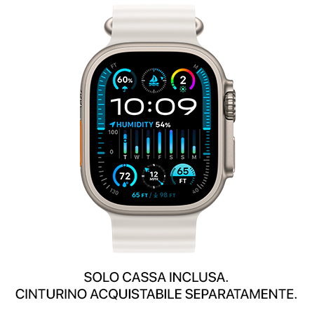 Apple Watch Ultra 2 GPS + Cellular 49mm titanio - SOLO CASSA INCLUSA - Usato Grado A