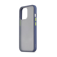 Custodia con retro semitrasparente per iPhone 13 Pro Foggy di Aiino blu