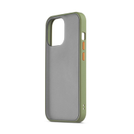 Custodia con retro semitrasparente per iPhone 13 Pro Foggy di Aiino verde 