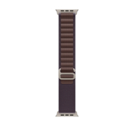 Cinturino Alpine Loop indaco per Apple Watch 49mm in titanio naturale - Occasione: ex esposizione