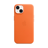 Custodia MagSafe in pelle per iPhone 14 arancione