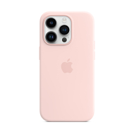 Custodia MagSafe in silicone per iPhone 14 Pro rosa creta