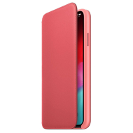 Custodia Apple Folio in pelle per iPhone XS Max rosa peonia