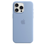Custodia MagSafe in silicone per iPhone 15 Pro Max - Blu inverno
