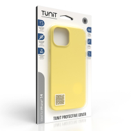 Tunit − Cover in silicone per iPhone 14 compatibile MagSafe giallo limone